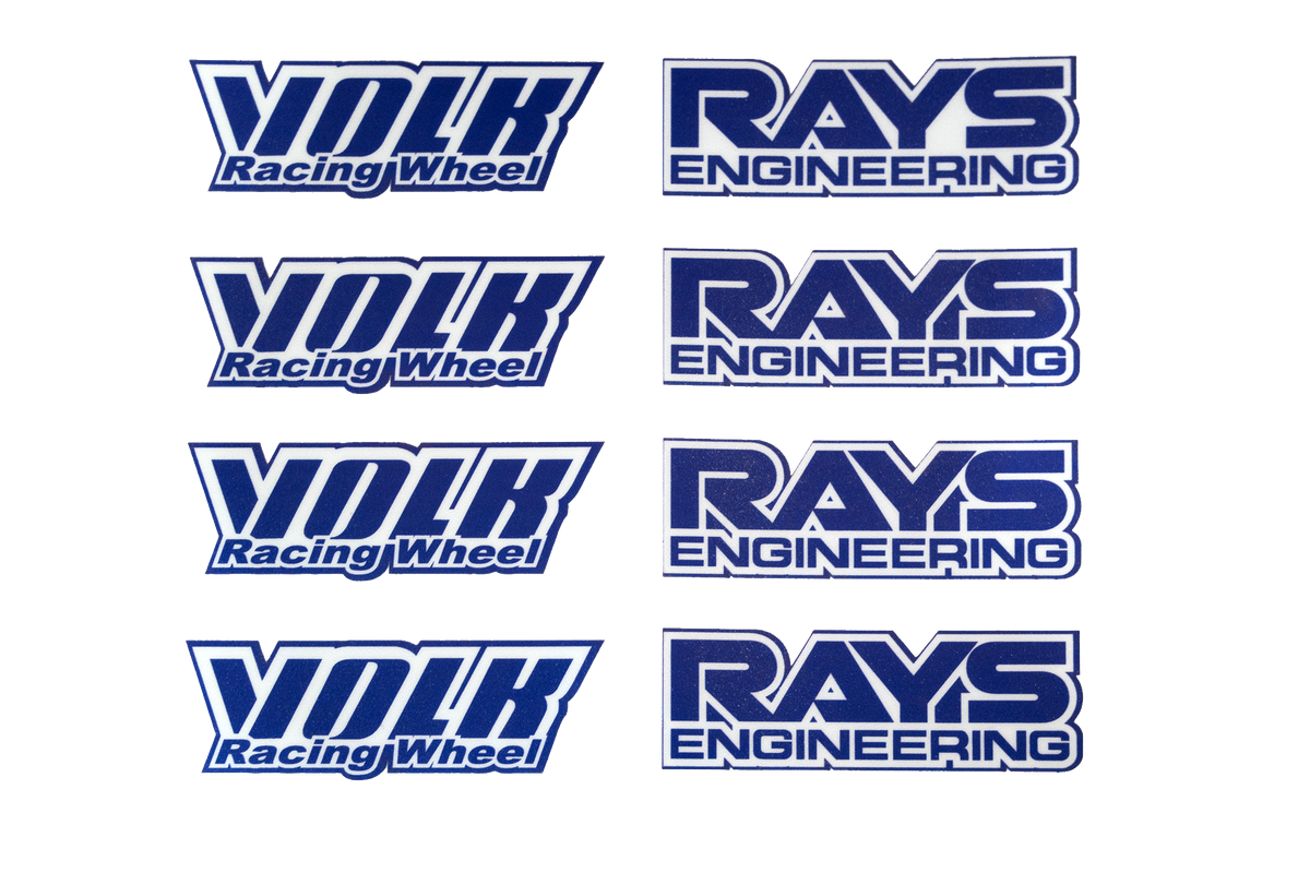 Volk Racing TE37 Decal Set (2pc) - Blue - Stickers