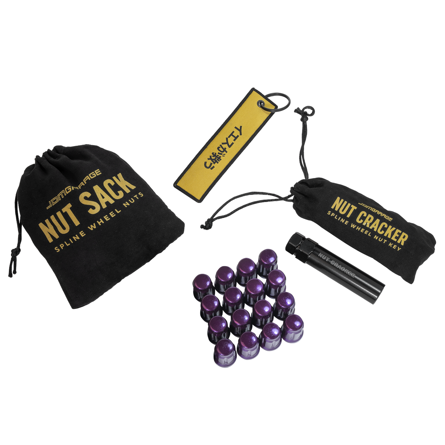 Nut Sack - Spline Wheel Nuts Set ( Purple )
