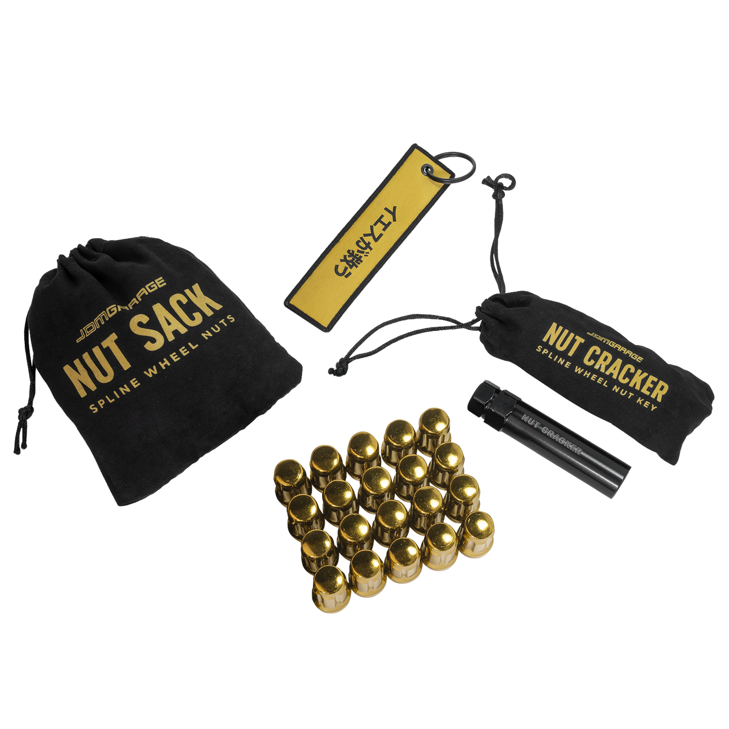 Nut Sack - Spline Wheel Nuts Set ( Gold )