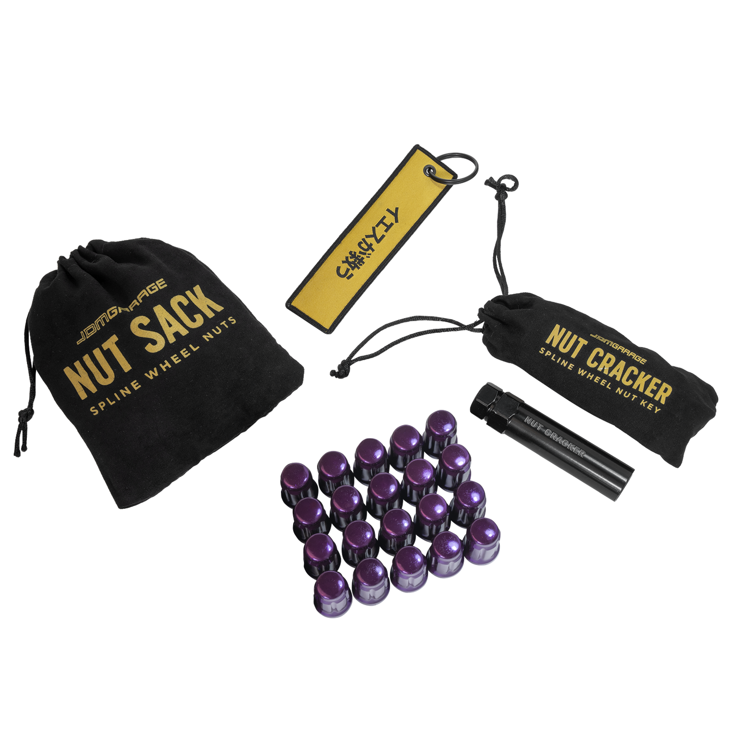Nut Sack - Spline Wheel Nuts Set ( Purple )