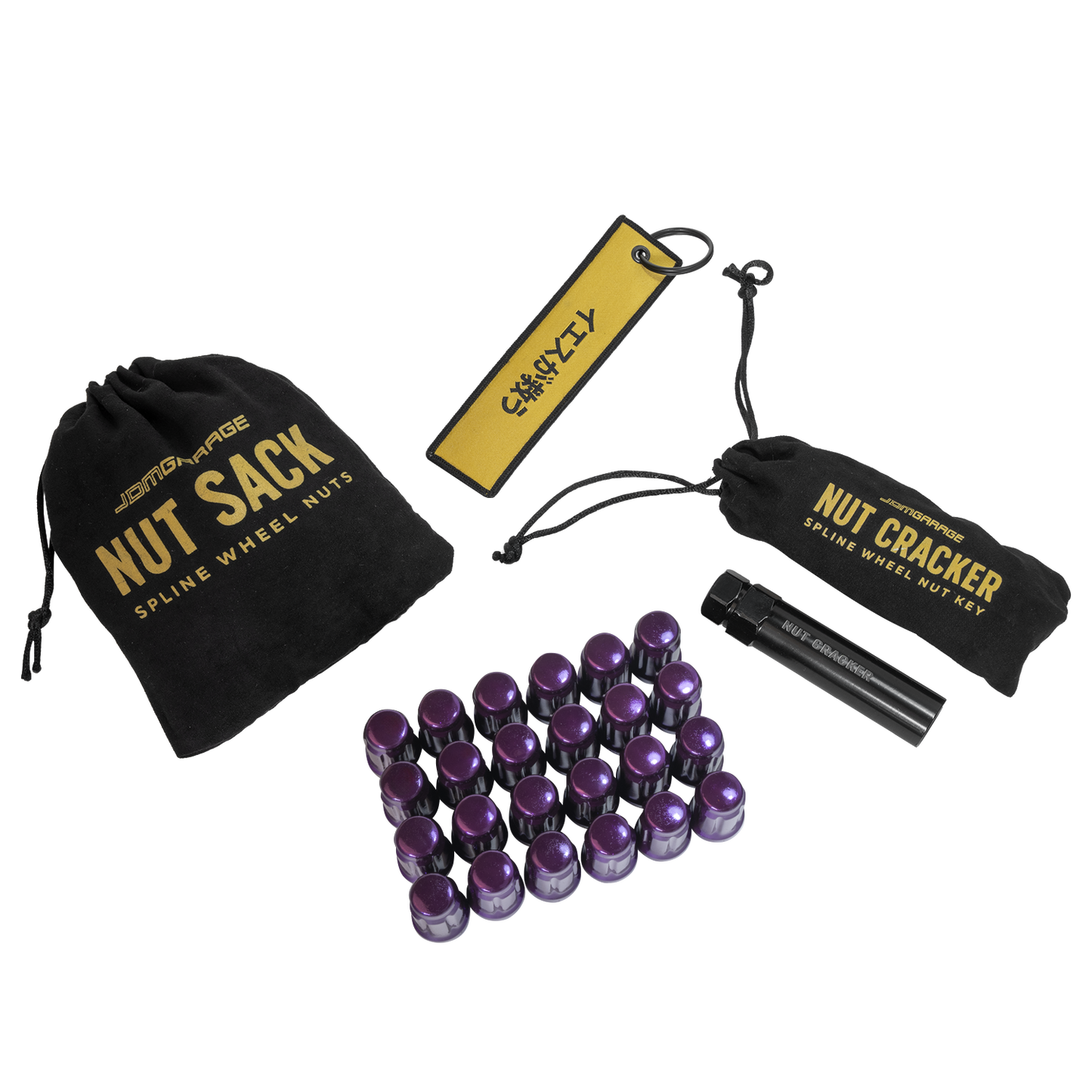 Nut Sack - Spline Wheel Nuts Set ( Purple )