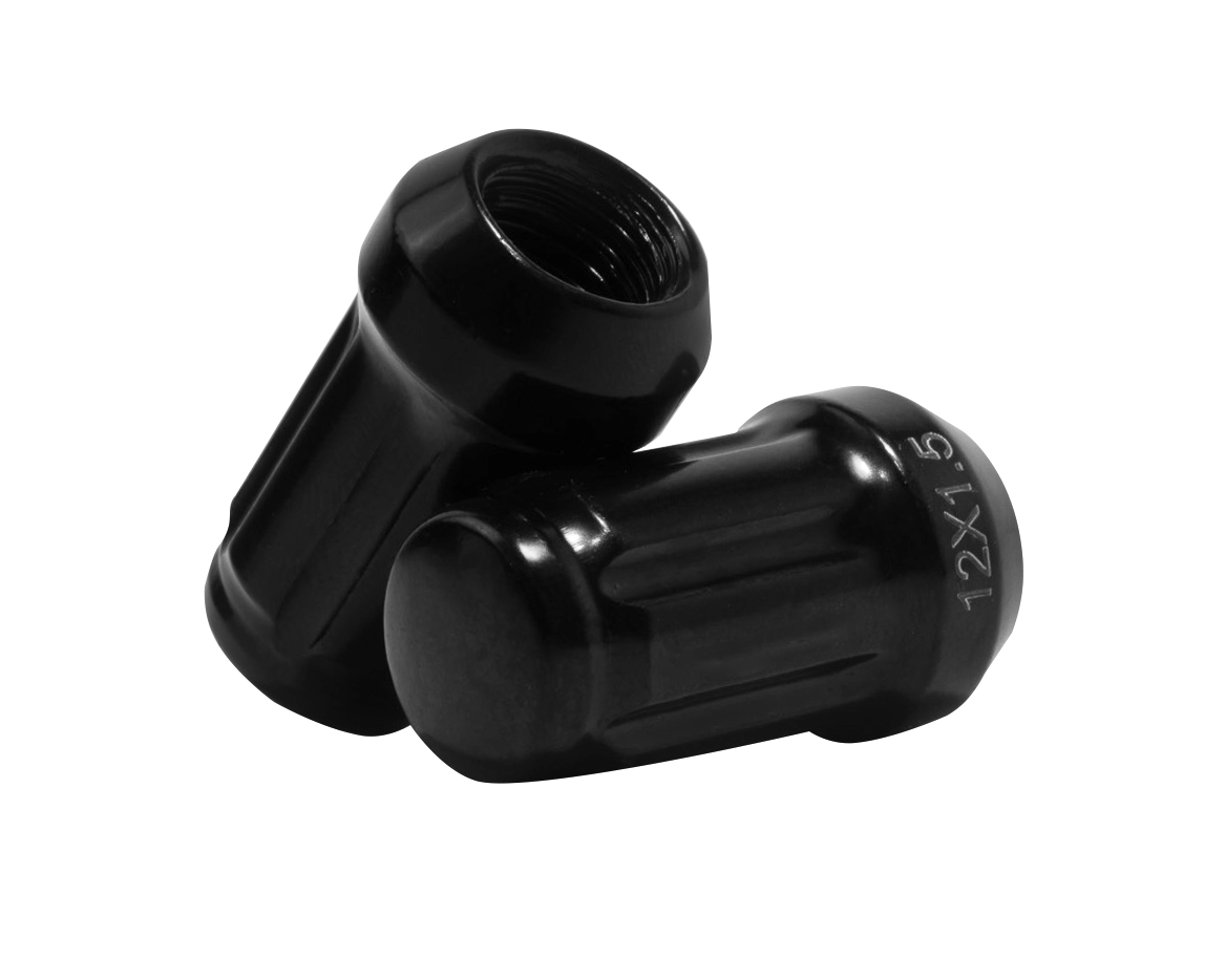 JDM Garage Spline Wheel Nut 12x1.5 - Black - Wheel Products