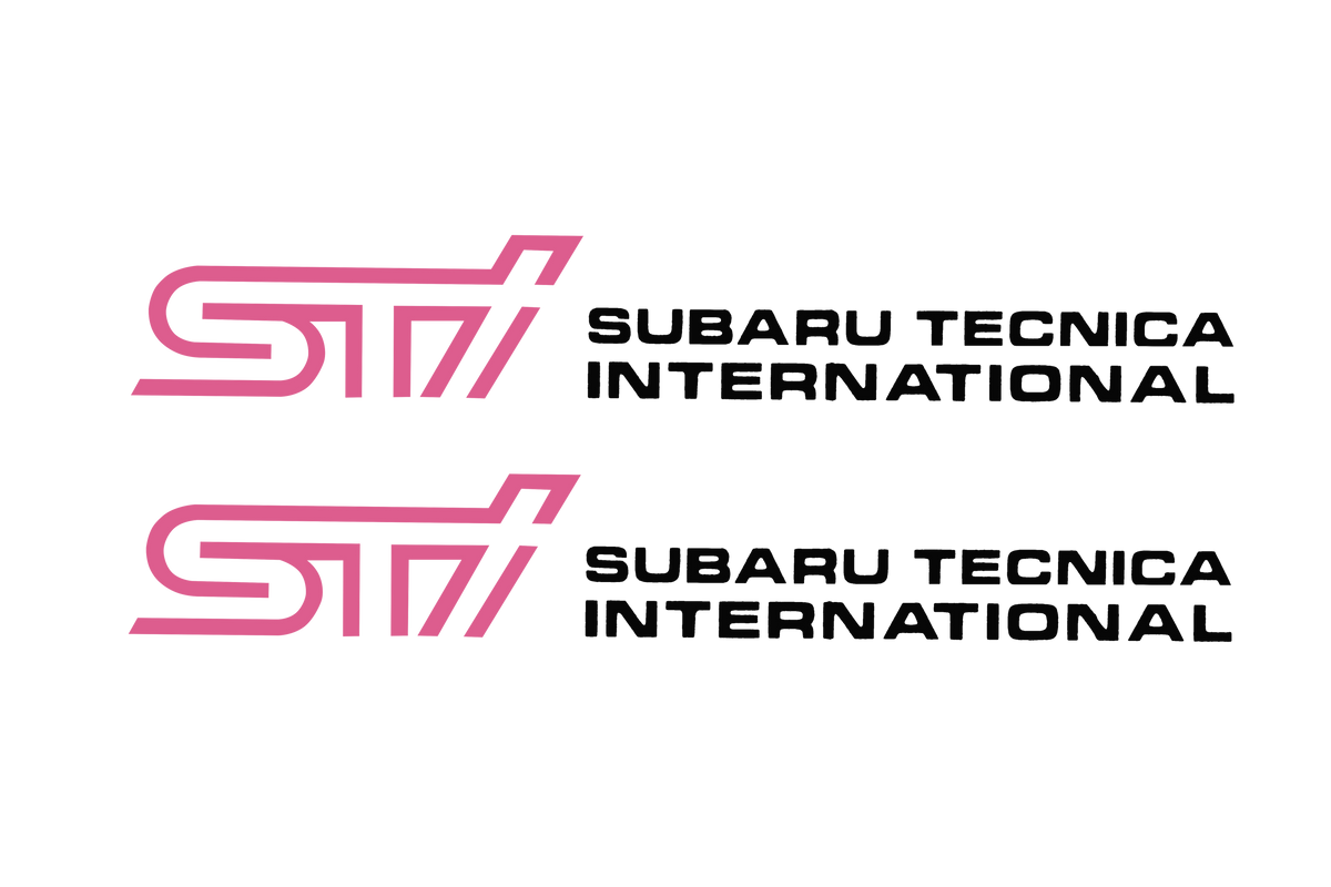 Subaru Impreza WRX STI Version 9 Door Decal Black (Pair) - Stickers