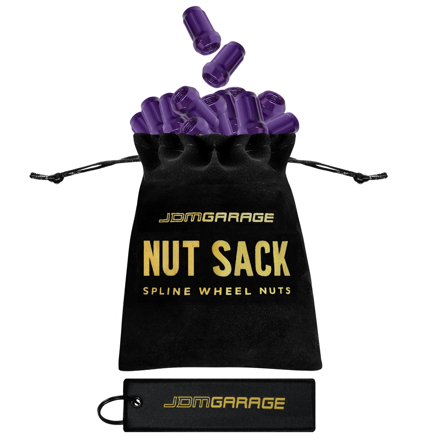 Nut Sack - Spline Wheel Nuts Set ( Purple )