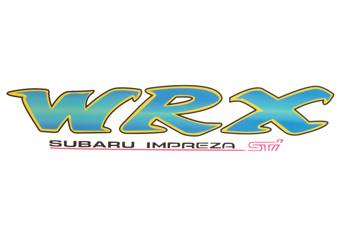 Subaru Impreza GC8 WRX STI Green/Yellow Decal (Boot Rear) Option 1 - Stickers