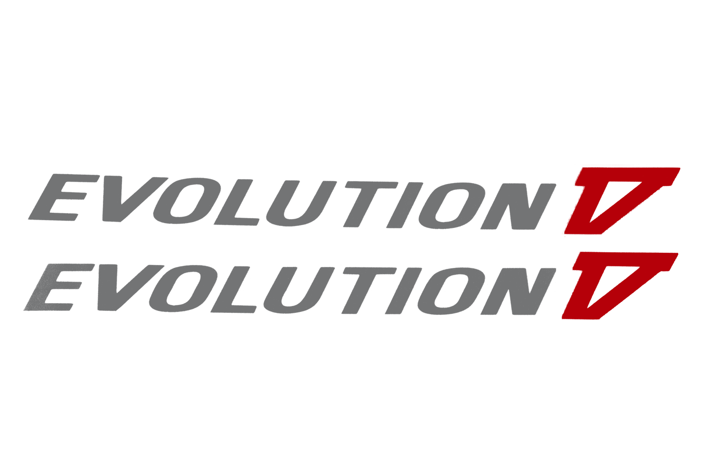 Mitsubishi Lancer Evo 5 Door Decal Red (Pair) - Stickers