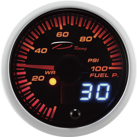 Depo Fuel Pressure Gauge (PSI) - SLD Series - 52mm - Gauges