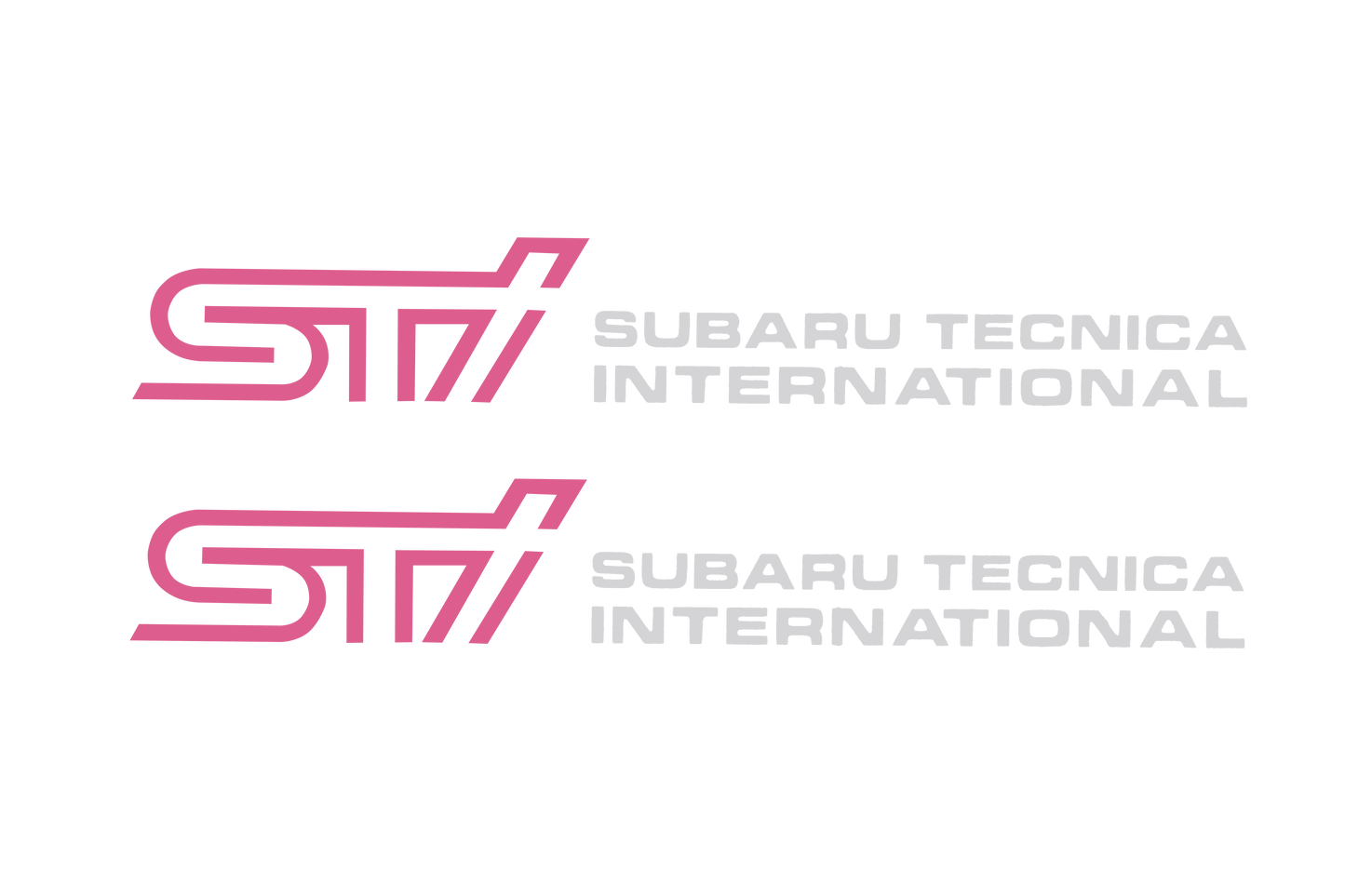 Subaru Impreza WRX STI Version 9 Door Decal Grey (Pair) - Stickers