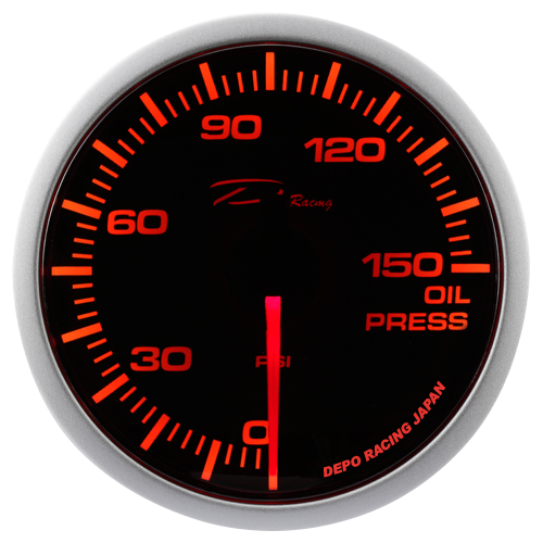 Depo Oil Pressure Gauge - WA Series - 52mm - Gauges