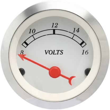 Autogauge Classic - Volts Meter Gauge - White