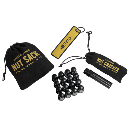 Nut Sack - Spline Wheel Nuts Set (Black) Wheel Products