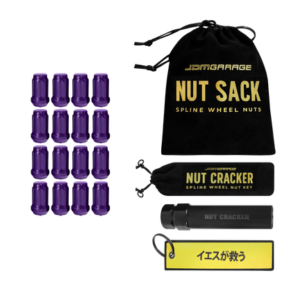 Nut Sack - Spline Wheel Nuts Set (Purple) 4 Stud / 12x1.25 - Wheel Products