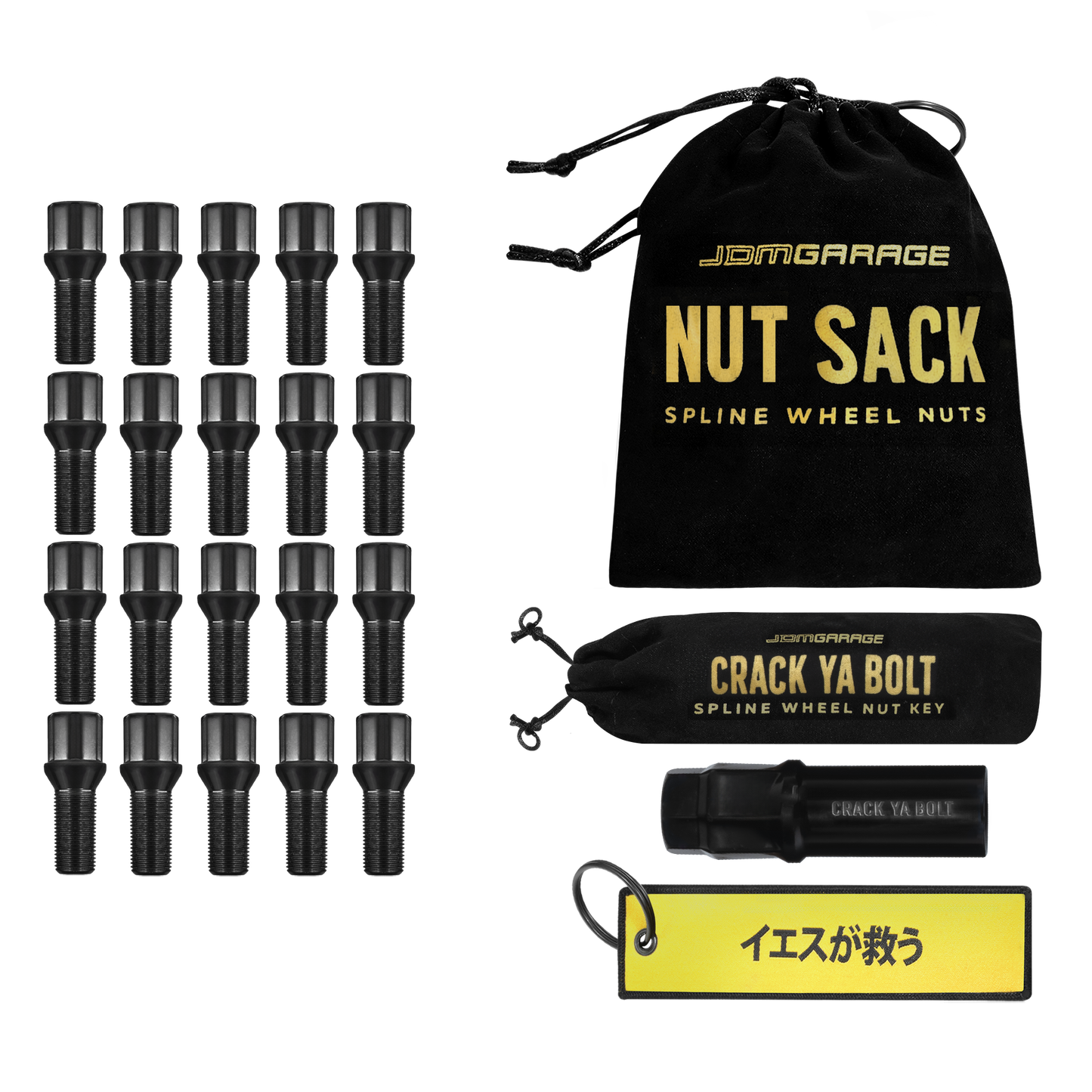 Nut Sack - Spline Wheel Bolts Set