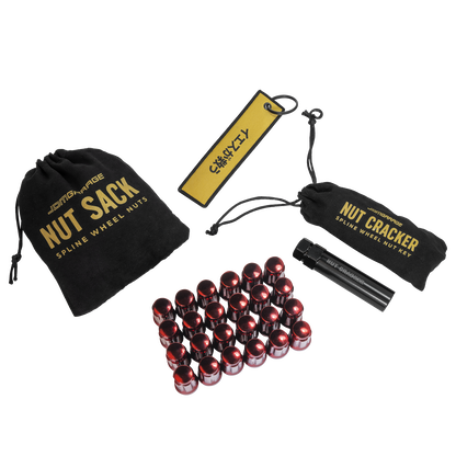 Nut Sack - Spline Wheel Nuts Set ( Red )