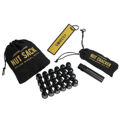 Nut Sack - Spline Wheel Nuts Set ( Black )