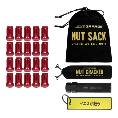 Nut Sack - Spline Wheel Nuts Set ( Red )