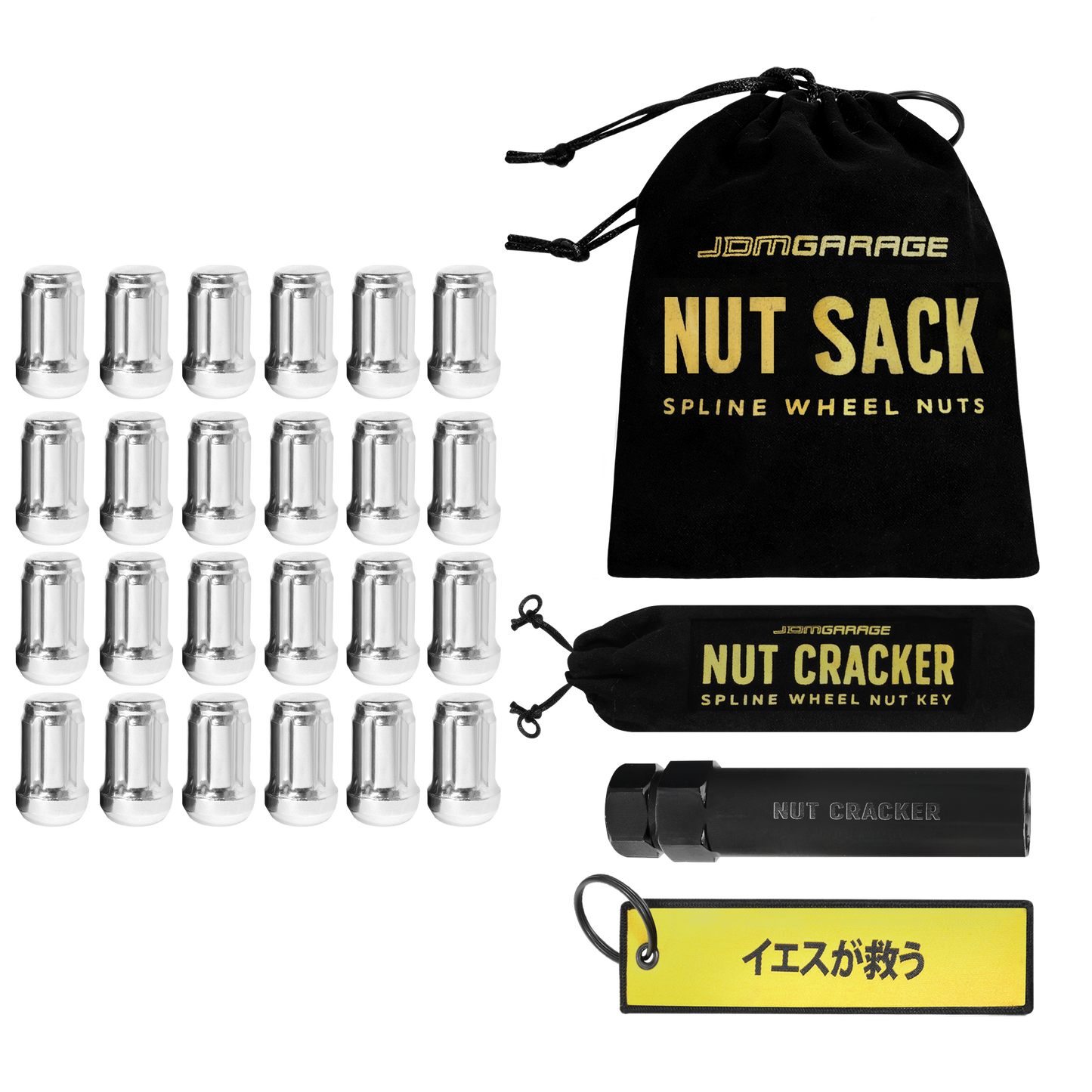 Nut Sack - Spline Wheel Nuts Set ( Chrome )