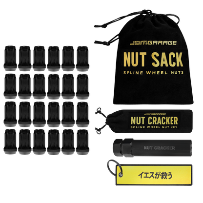 Nut Sack - Spline Wheel Nuts Set ( Black )