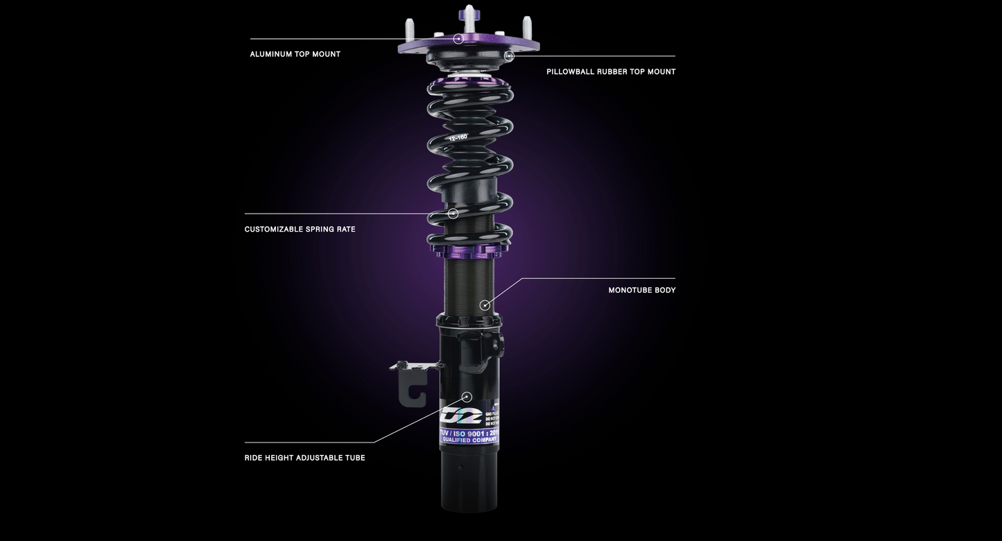 D2 Adjustable Coilovers - Street Series