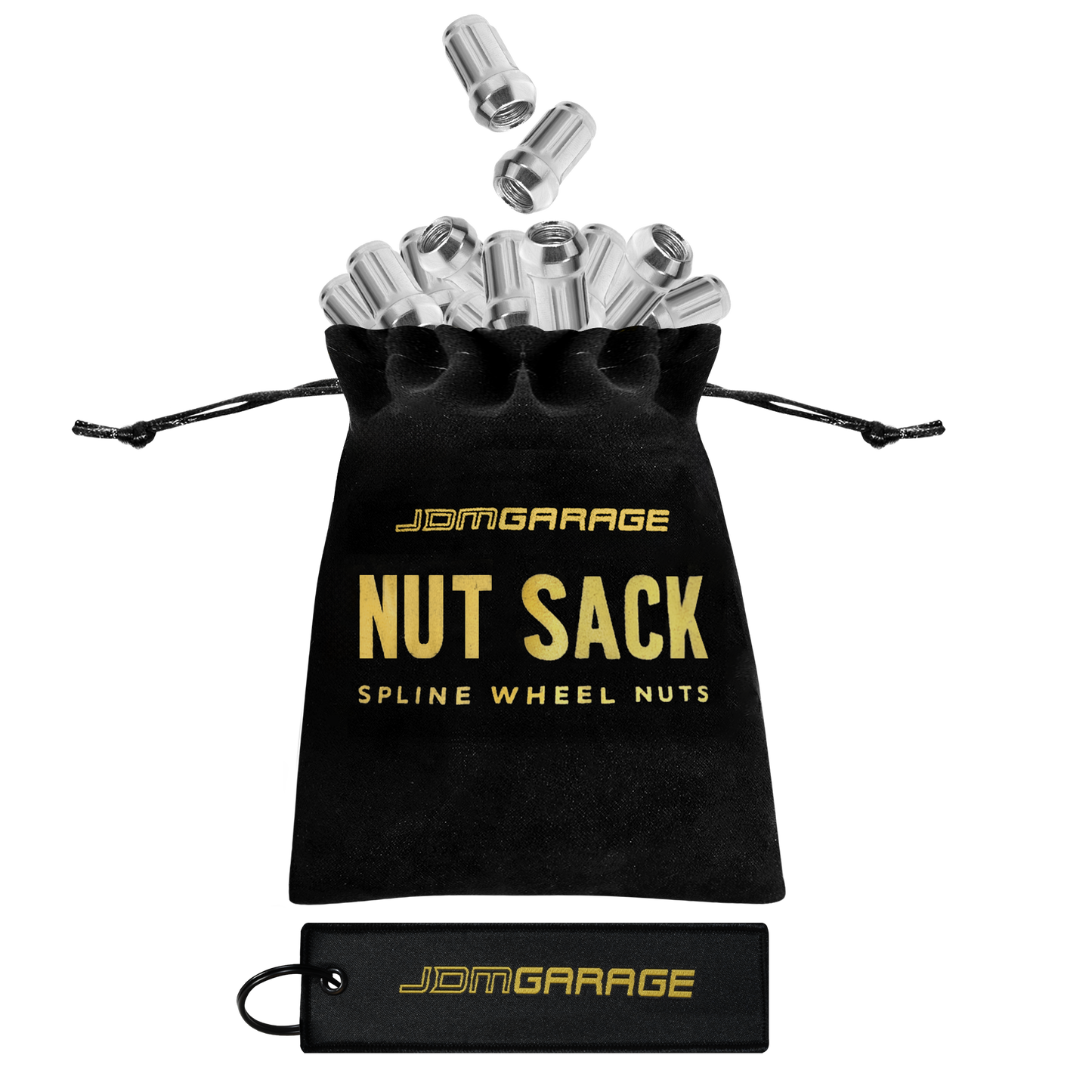 Nut Sack - Spline Wheel Nuts Set (Chrome) Wheel Products