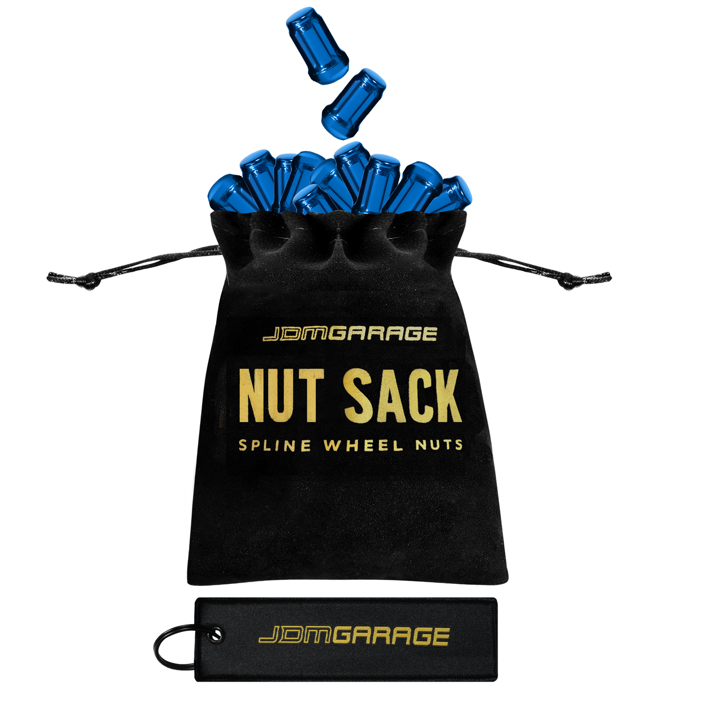 Nut Sack - Spline Wheel Nuts Set ( Blue )