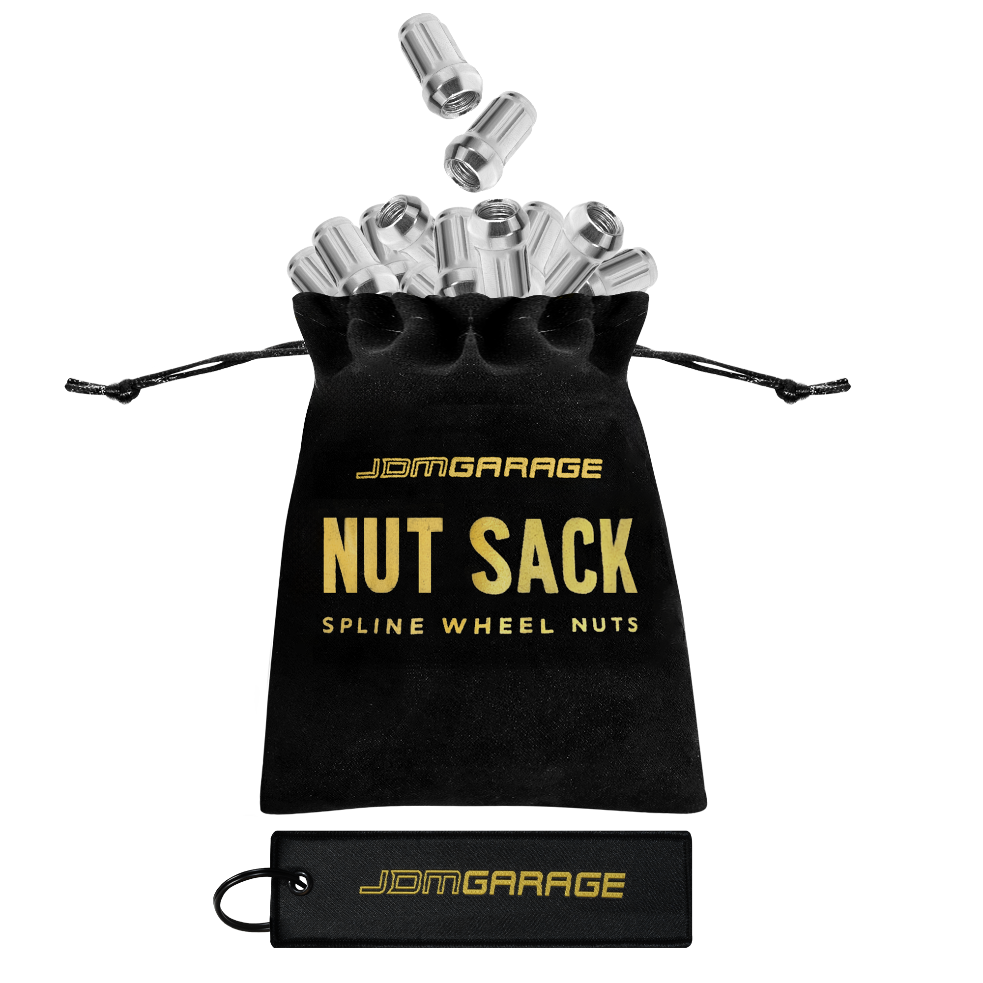 Nut Sack - Spline Wheel Nuts Set ( Chrome ) – JDM Garage
