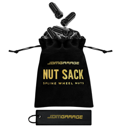 Nut Sack - 7 Spline Wheel Nuts Set (Black) Wheel Products