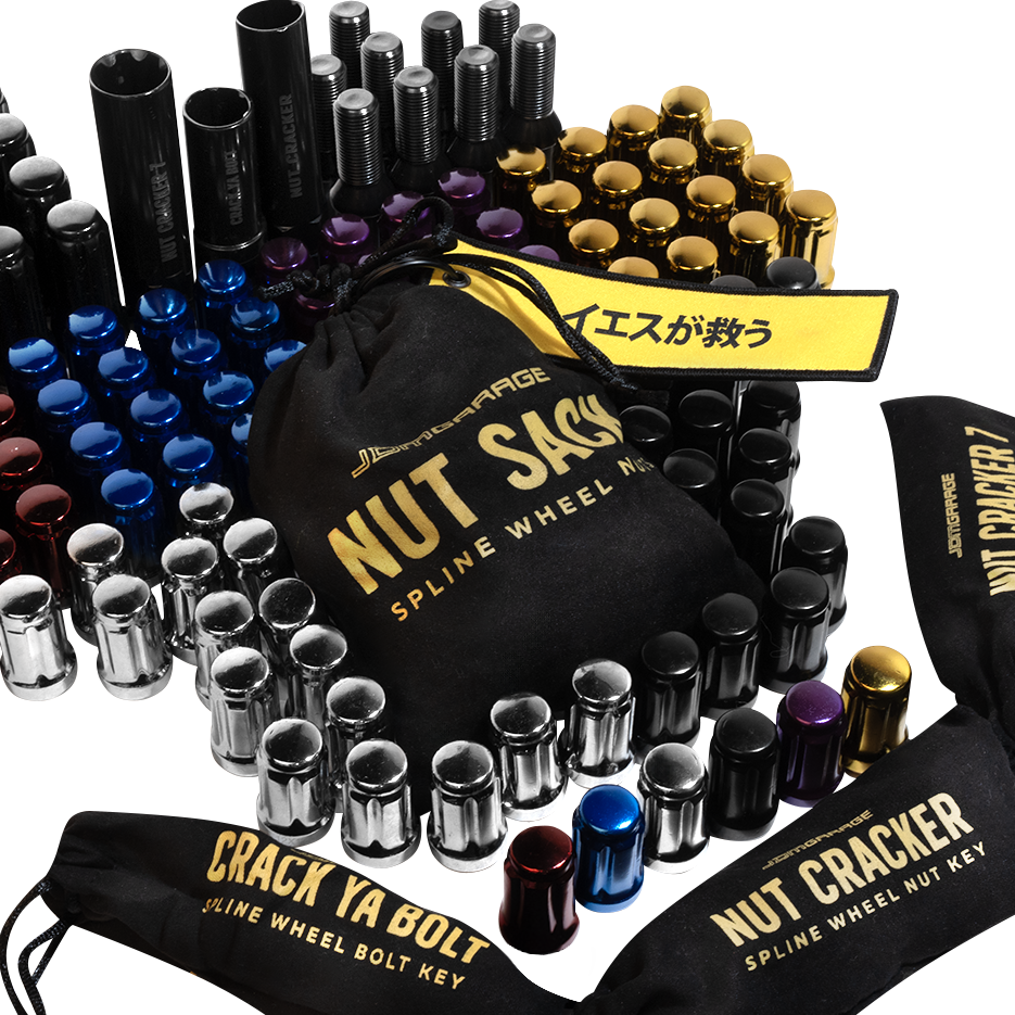 Nut Sack - Spline Wheel Nuts Set ( Black )