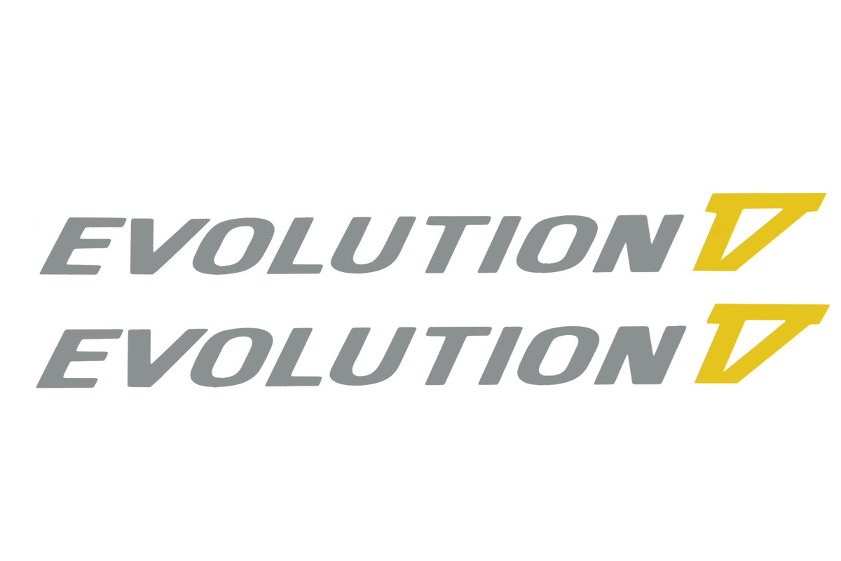 Mitsubishi Lancer Evo 5 Door Decal Yellow (Pair) - Stickers
