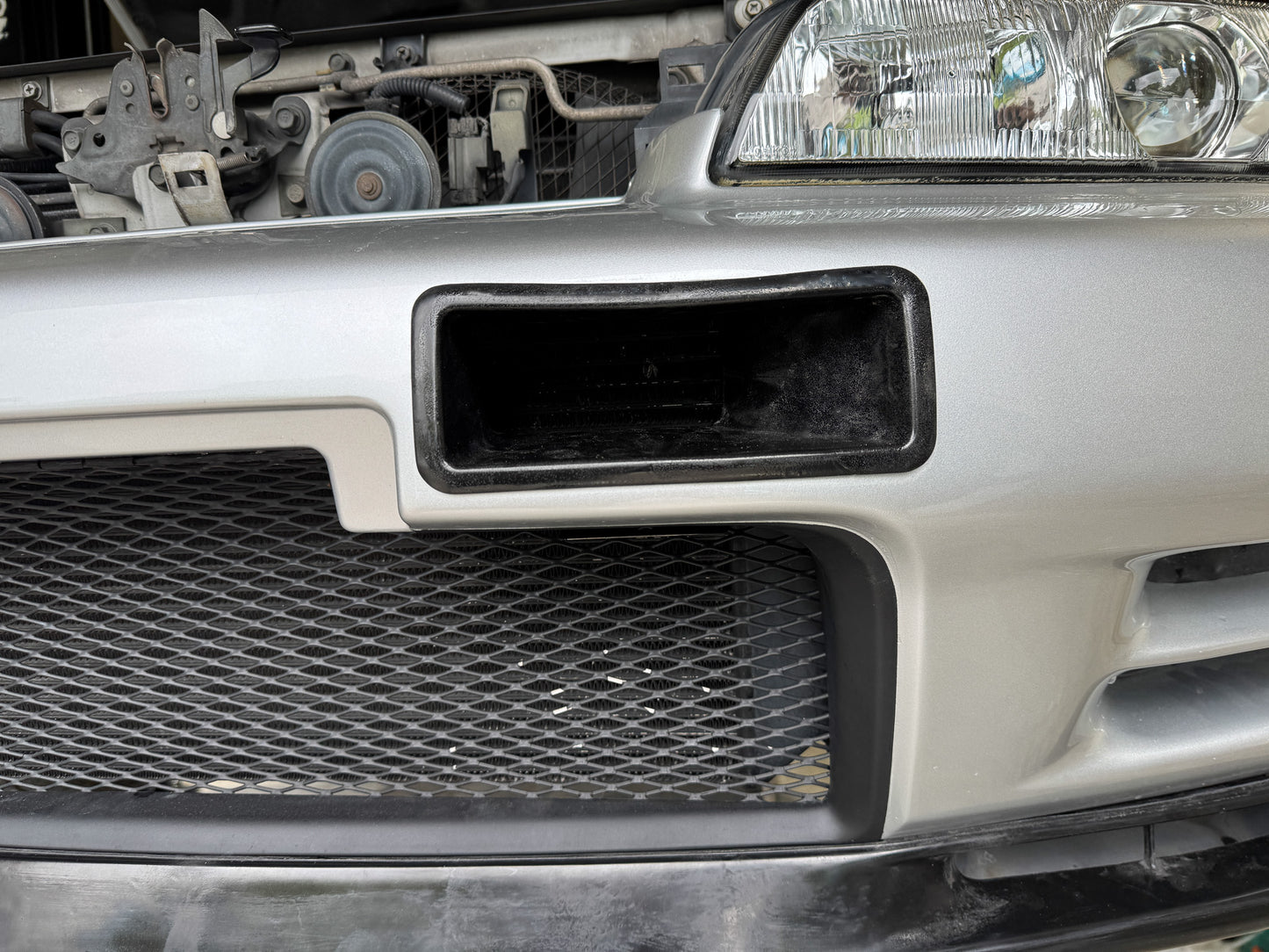 Nissan Skyline R32 GTR Left Front Bumper Duct ( N1 Vent ) - PU Plastic
