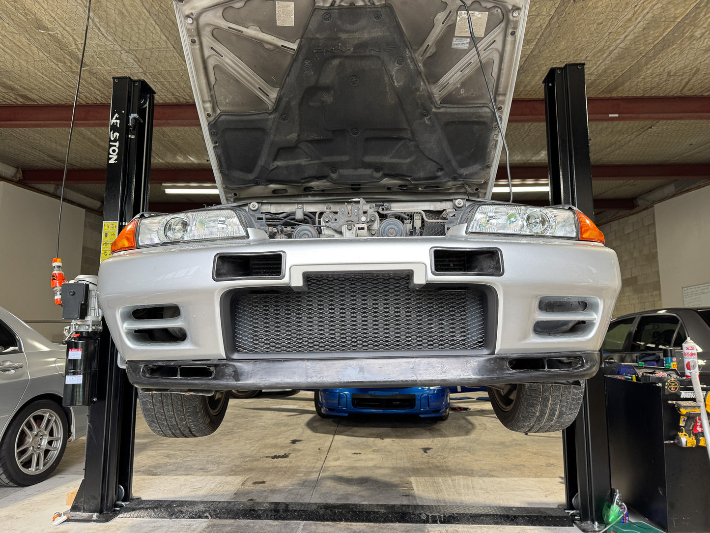 Nissan Skyline R32 GTR Left Front Bumper Duct ( N1 Vent ) - PU Plastic