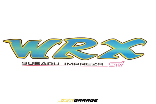 Subaru Impreza GC8 WRX STI Green/Yellow Decal (Boot Rear) Option 1 - Stickers